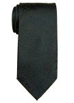 Men's Black Paisley Suit Vest & Tie Set