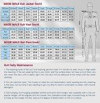 MAGE MALE Slim Fit 3-Piece Men's Suit Set