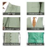 Men's Slim Fit 3 Piece Light Blue Suit