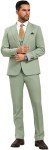 Men's Slim Fit 3 Piece Light Blue Suit