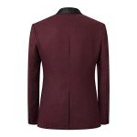 Wine Red Slim Fit 3-Piece Men’s Suit