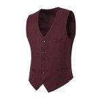 Wine Red Slim Fit 3-Piece Men’s Suit