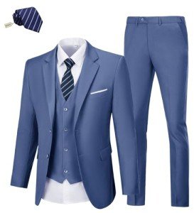 Men's 3-Piece Suit Set for Weddings and Proms