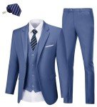 Men's 3-Piece Suit Set for Weddings and Proms
