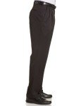 Haggar Men's Black Dress Pants with Expandable Waistband