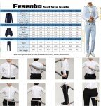 Navy Blue Plaid 3-Piece Men's Suit Set