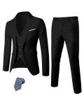 Men’s Slim Fit 3-Piece Blazer Vest Set