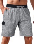 APTRO Men's Quick Dry Swim Trunks - Grey