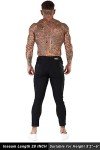 GINGTTO Men's Black Super Skinny Chino Pants