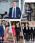 Men's 3-Piece Suit Set for Weddings and Proms