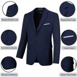 Navy Blue Slim Fit 3-Piece Men's Suit