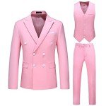 Light Pink Men’s Slim Fit Tuxedo 3-Piece Suit