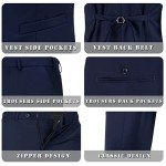 Navy Blue Slim Fit 3-Piece Men's Suit