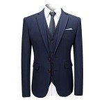 Men's Navy 3-Piece Classic Dress Suit