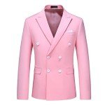 Light Pink Men’s Slim Fit Tuxedo 3-Piece Suit