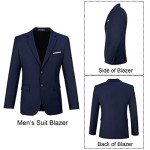 Navy Blue Slim Fit 3-Piece Men's Suit