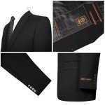Men's 3-Piece Classic Fit Black Suit Set