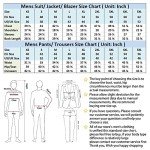 Navy Blue Men’s 3-Piece Plaid Suit Set