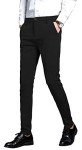 Men's Slim Fit Stretch Dress Pants – Black