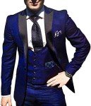 Men's Burgundy 3-Piece Dress Suit Set