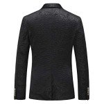 Men’s Slim Fit 3-Piece Casual Dress Suit - Black