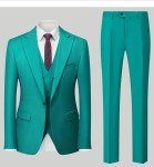 Light Green Men's 3-Piece Casual Blazer Set