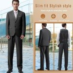 Girspt Slim Fit 3-Piece Men's Tuxedo Suit