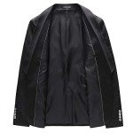 Men’s Slim Fit 3-Piece Casual Dress Suit - Black