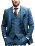 Classic Men's 3 Piece Tweed Suit – Grey