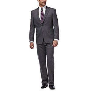 J.M. Haggar Men's Classic Straight Fit Dark Grey Pant