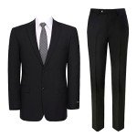 Teemlanny Men's Classic Fit Suit Set - Black
