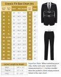 Teemlanny Men's Classic Fit Suit Set - Black