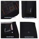Teemlanny Men's Classic Fit Suit Set - Black