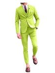 Lime Green Men's Classic Fit Tuxedo Suit Set