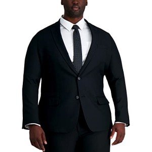 Haggar Men's Big & Tall Black Suit Jacket