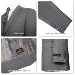 Pio Lorenzo Men's 3-Piece Classic Fit Suit - Grey