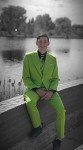 Lime Green Men's Classic Fit Tuxedo Suit Set