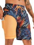 APTRO Men's Quick-Dry Swim Trunks with Liner