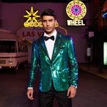 Men's Shiny Sequins Blazer Jacket for Events