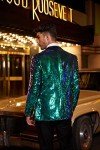 Men's Shiny Sequins Blazer Jacket for Events