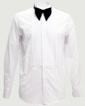 Men's White Wing Collar Tuxedo Shirt Set