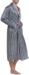 Men's Lightweight Satin Lounge Robe - Lavender Grey