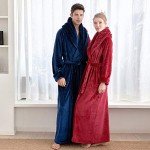 Plush Fleece Floor Length Robe for Men and Women