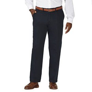 Haggar Men's No-Iron Flat Front Dress Pants