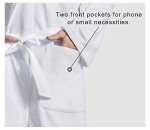 Men's Tropical Leaves Print Bathrobe with Pockets