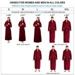 Plush Fleece Floor Length Robe for Men and Women
