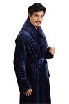 Plush Fleece Floor Length Robe for Men and Women