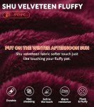 Men's Hooded Plush Fleece Bathrobe - Red