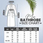 NY Threads Men's Shawl Collar Fleece Bathrobe