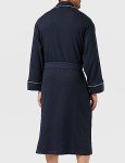 Men's Waffle Shawl Robe - Navy, M/L